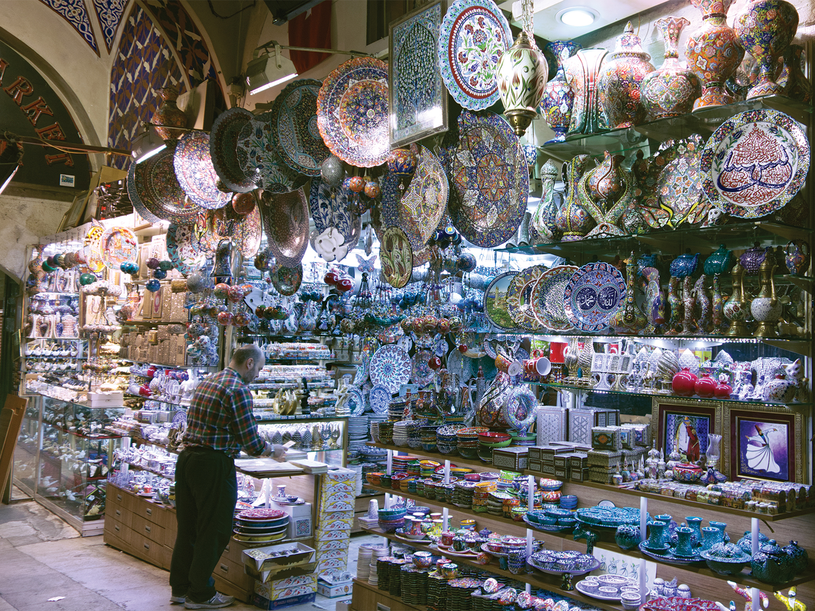 A shop in the Grand Bazaar in Instanbul